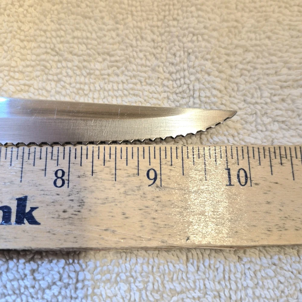 Cutco 1721 KA Serrated Trimmer Knife Brown Handle Olean NY 4 14/16th